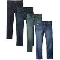 The Children's Place Boys Straight Jeans, 4-Pack, Sizes 4-16