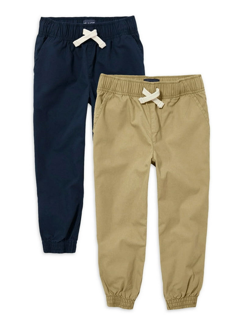 The Children's Place Boys Stretch Pull-On Jogger Pants, 2-Pack