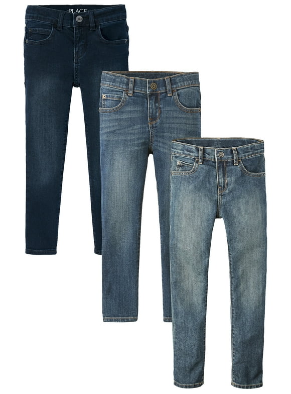 Boys Stretch Skinny Jeans, 3-Pack, Sizes 4-16
