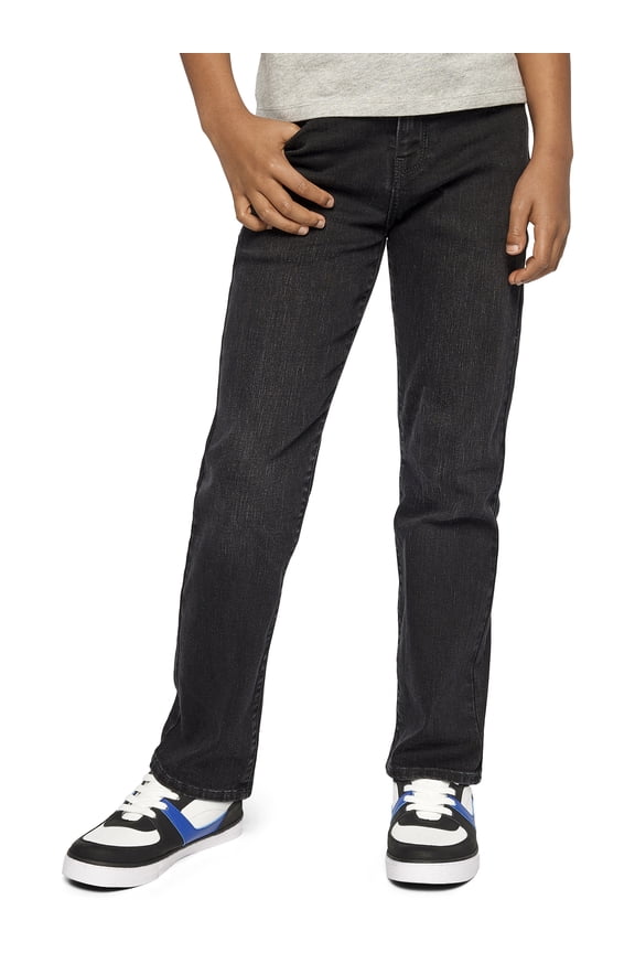 Boys Stretch Straight Fit Jeans, Sizes 4-18