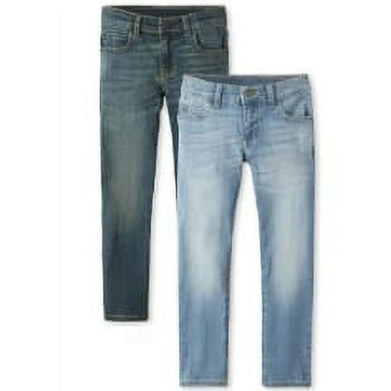The Children's Place Boys Stretch Straight Jeans, 2-Pack, Sizes 4-16