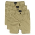 thumbnail image 1 of The Children's Place Boys Uniform Chino Shorts, 3-Pack, Sizes 4-16, 1 of 4