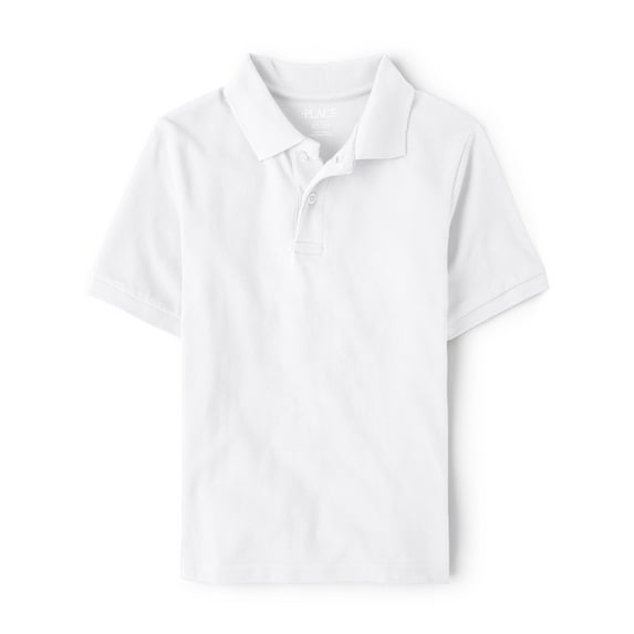 The Children's Place Boys Uniform Short Sleeve Pique Polo, Sizes XS-XXL