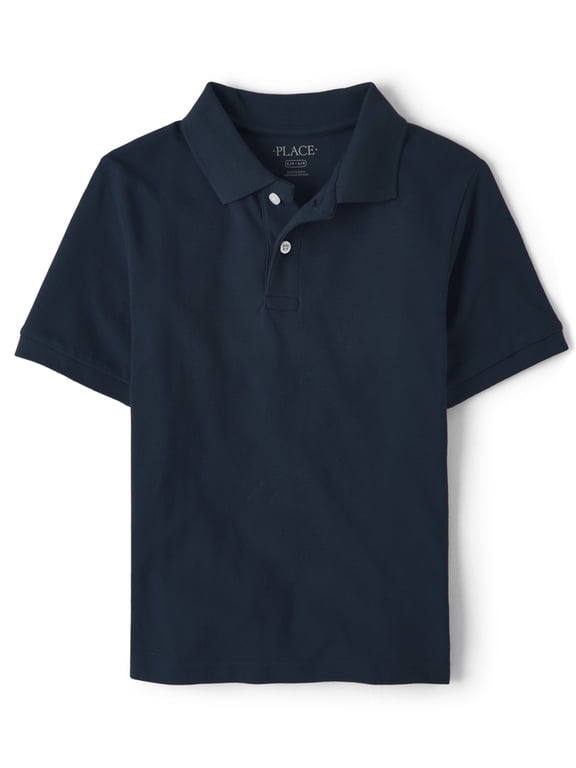 Boys Uniform Short Sleeve Pique Polo, Sizes XS-XXL
