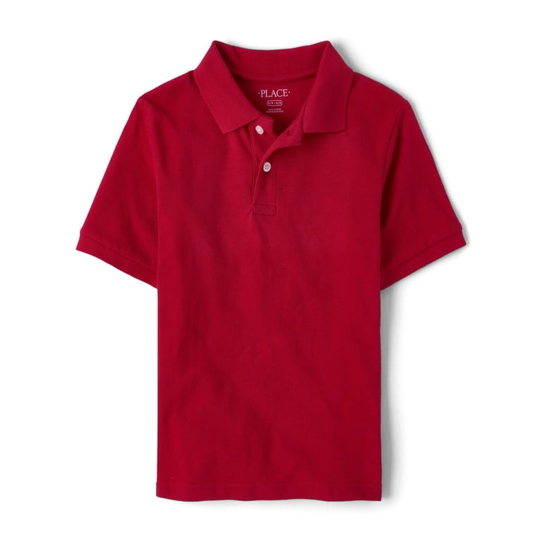 The Children's Place Boys Uniform Short Sleeve Pique Polo, Sizes