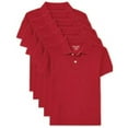 thumbnail image 1 of The Children's Place Boys Uniform Short Sleeve Polo, 5-Pack, Sizes XS-XXL, 1 of 4