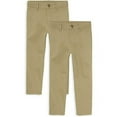 thumbnail image 1 of The Children's Place Boys Uniform Stretch Straight Chino Pant, 2-Pack, Sizes 4-16, 1 of 6