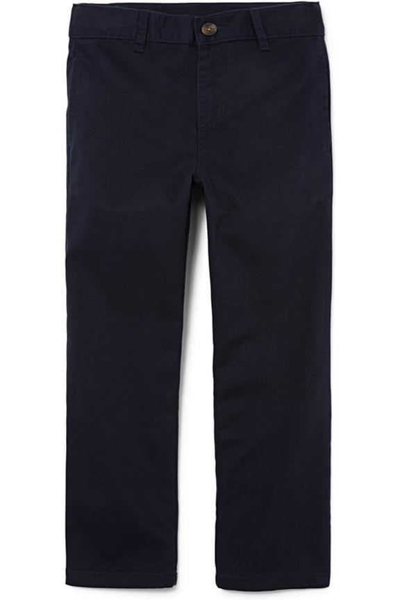 Boys Uniform Stretch Straight Chino Pants, Sizes 4-18 & Slim