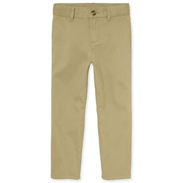 The Children's Place Boys Uniform Stretch Straight Chino Pants, Sizes 4-18