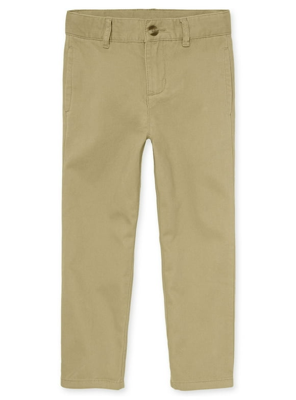 Boys Uniform Stretch Straight Chino Pants, Sizes 4-18
