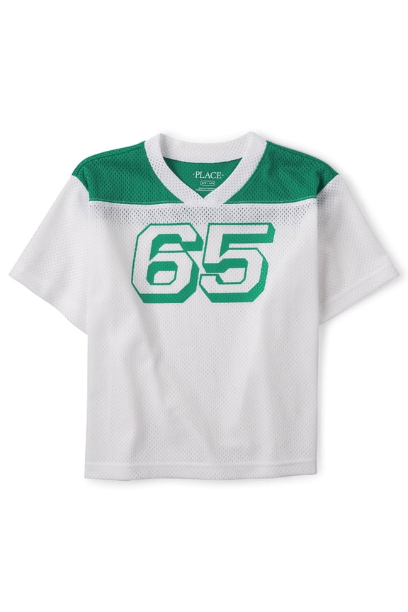 Boys Varsity Short Sleeve Quick Dry Mesh Top, Sizes XS-XXL