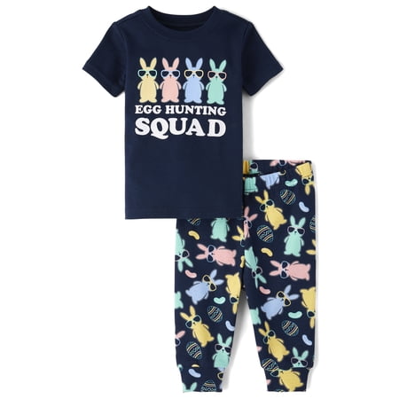 The Children's Place Easter Family Matching Snug Fit PJs, 2-Piece, Sizes NB-6T