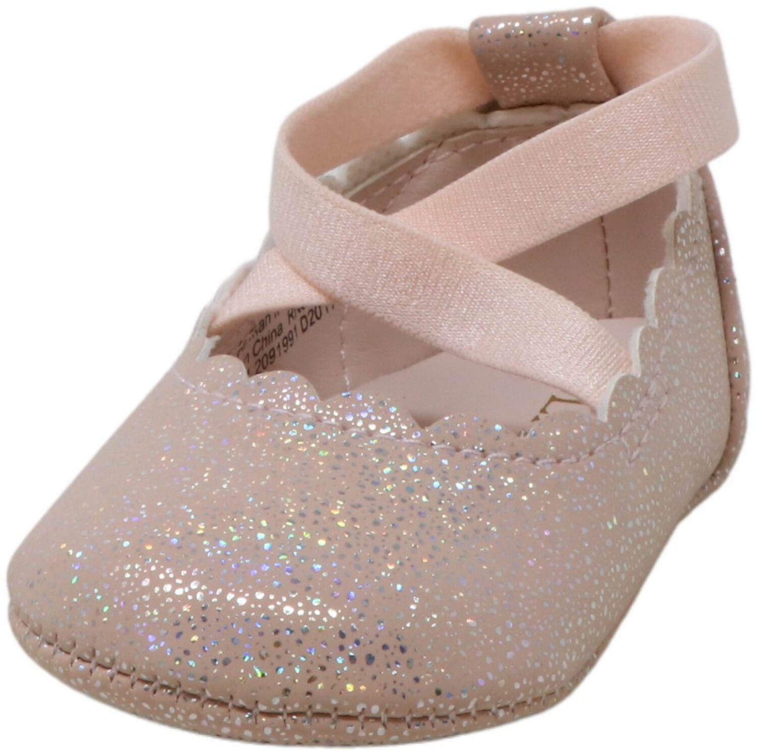 The Children's Place Girl's Sparkle Ballet Flat Ankle-High Slip-On Shoes