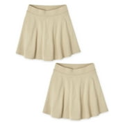 The Children's Place Girls Uniform Ponte Knit Skort, 2-Pack, Sizes XS-XXL