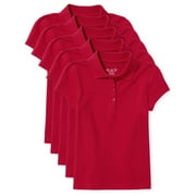 The Children's Place Girls 5-Pack Pique Polo, Sizes XS-XXL