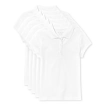 The Children's Place Girls 5-Pack Short-Sleeve Pique Polos, Sizes XS-XXL