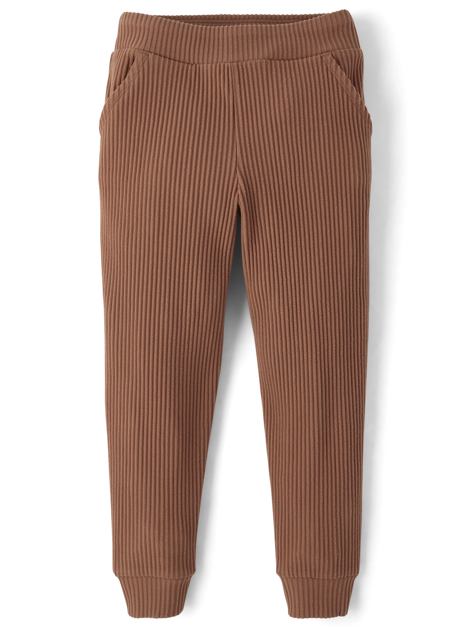 The Children's Place Girls Active Cozy Plush Rib Jogger Pants, Sizes XS-XXL