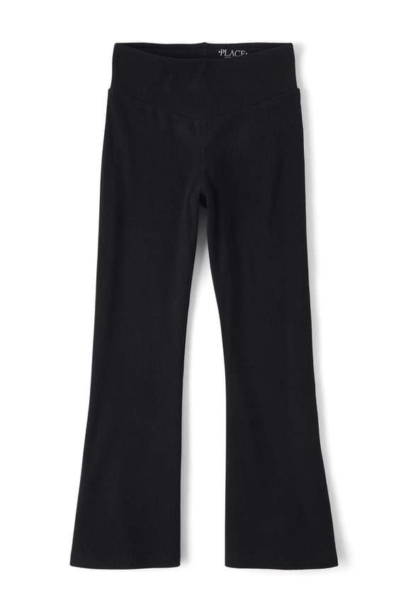 Girls Active Cozy Sueded Rib Flare Leggings, Sizes XS-XXL
