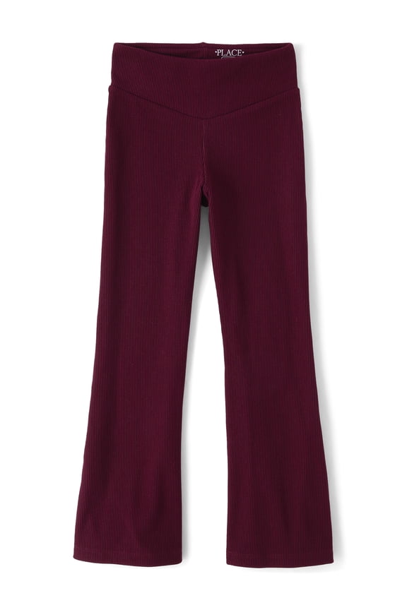 Girls Active Cozy Sueded Rib Flare Leggings, Sizes XS-XXL