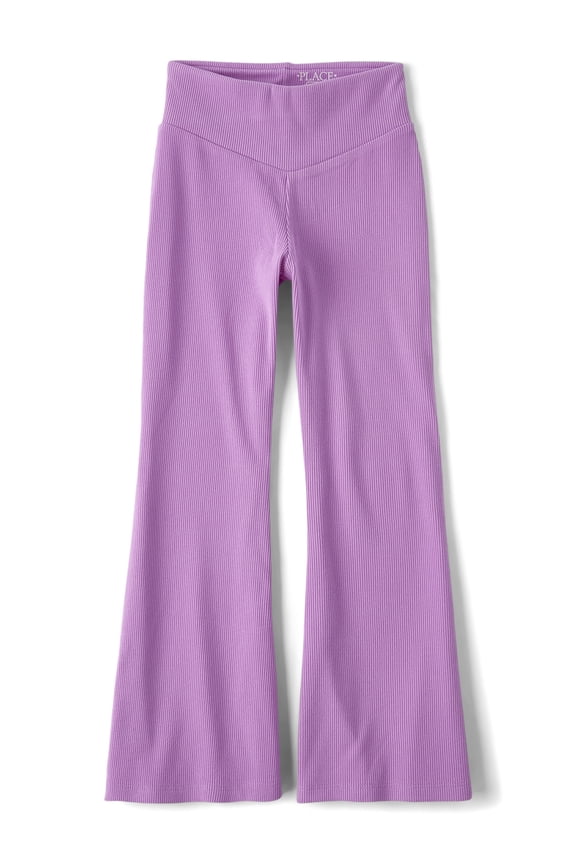 Girls Active Cozy Sueded Rib Flare Leggings, Sizes XS-XXL