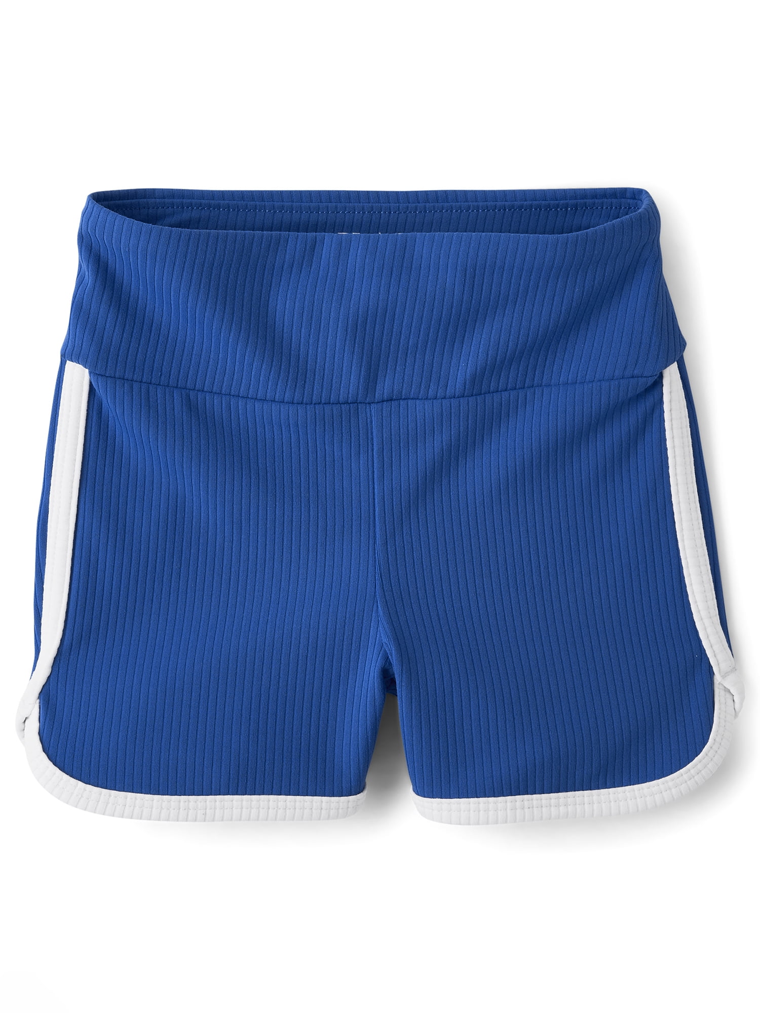 The Children's Place Girls Active High Rise Ribbed Dolphin Bike Shorts, Sizes XS-XXL