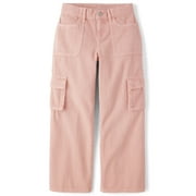 THE CHILDREN'S PLACE Girls Baggy Fit Garment Dyed Cargo Jeans, Sizes 4-16