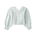 thumbnail image 1 of The Children's Place Girls Bow Back Cable Knit Chenille Sweater, Sizes XS-XXL, 1 of 3