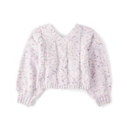 The Children's Place Girls Bow Back Cable Knit Chenille Sweater, Sizes XS-XXL