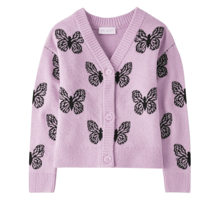 The Children's Place Girls Butterfly Cardigan, Sizes XS-XXL