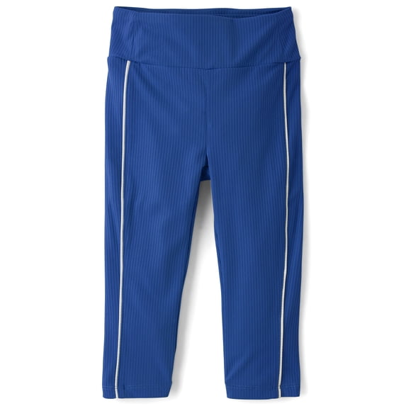 The Children's Place Girls Contrast Ribbed Capri Length Legging, Sizes ...