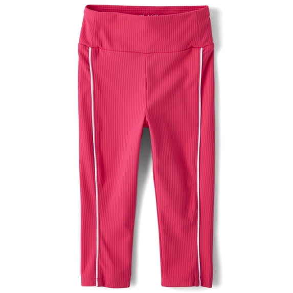 The Children's Place Girls Contrast Ribbed Capri Length Legging, Sizes ...