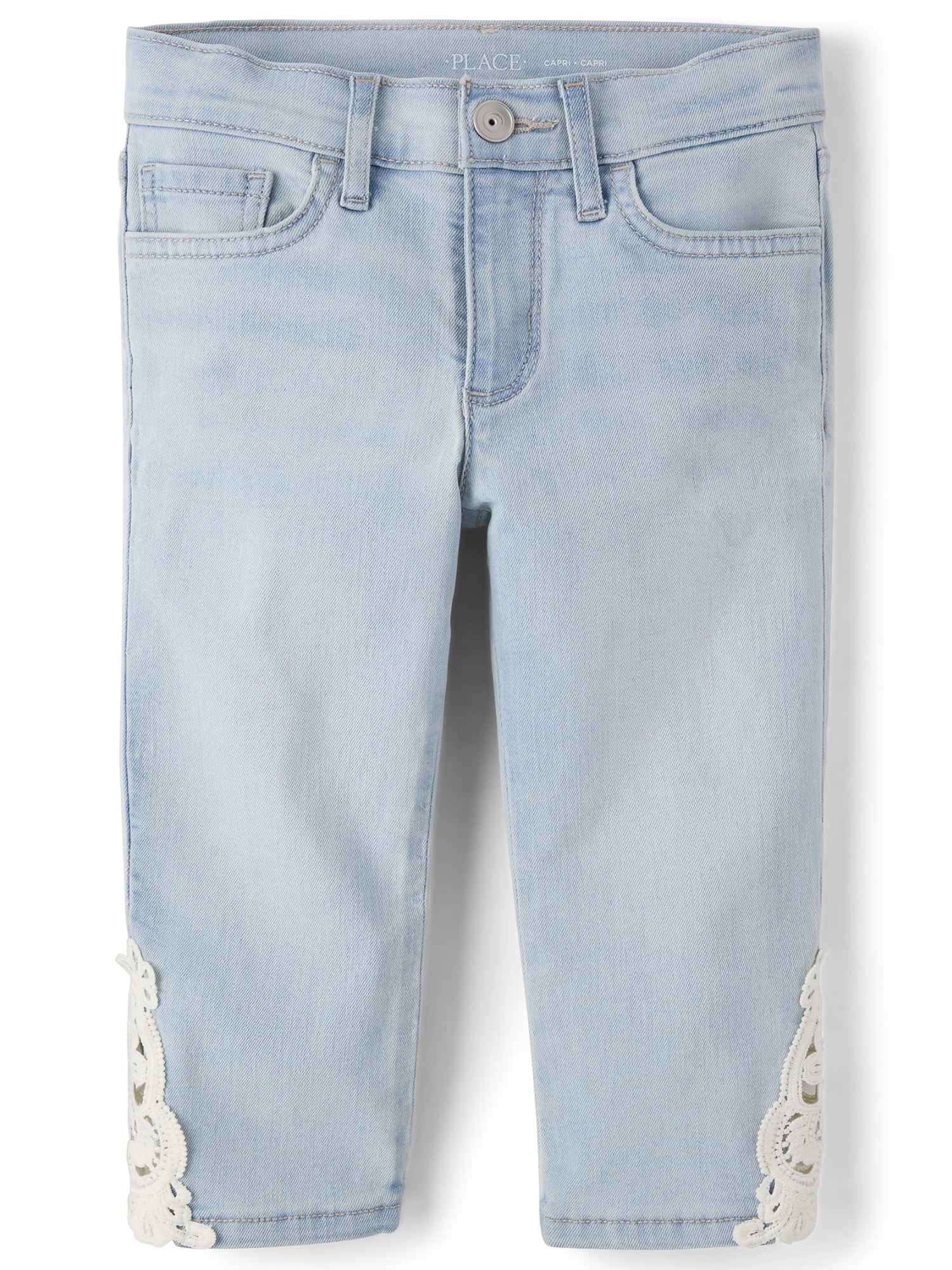 The Children's Place Girls Crochet Capri Jeans, Sizes 4-16