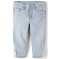 thumbnail image 1 of The Children's Place Girls Crochet Capri Jeans, Sizes 4-16, 1 of 3