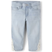 Girls Crochet Capri Jeans, Sizes 4-16
