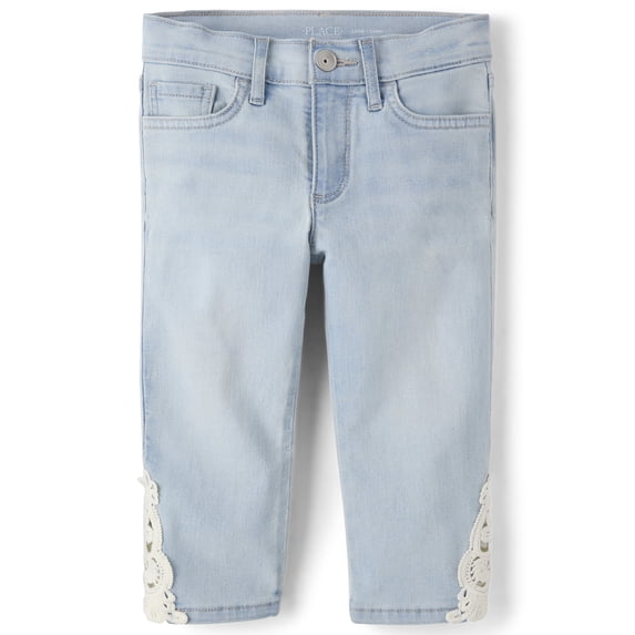 The Children's Place Girls Crochet Capri Jeans, Sizes 4-16
