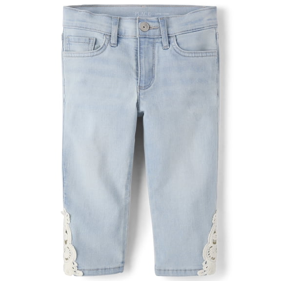 The Children's Place Girls Crochet Capri Jeans, Sizes 4-16