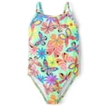 thumbnail image 1 of The Children's Place Girls One Piece Printed Swimsuit, Sizes XS-XXL, 1 of 3