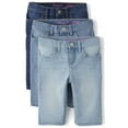 thumbnail image 1 of The Children's Place Girls Denim Skimmer Short, 3-Pack, Sizes 4-16, 1 of 3