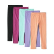 The Children's Place Girls Everyday Pull-On Leggings, 5-Pack, Sizes XS-XXL