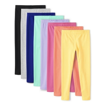 The Children's Place Girls Everyday Pull-On Leggings, 8-Pack, Sizes XS-XXL