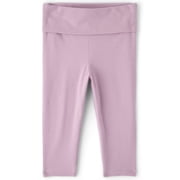 Girls Foldover Capri Leggings, Sizes XS-XXL