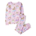 thumbnail image 1 of The Children's Place Girls Mommy & Me Matching Family Gingerbread Snow Globe Snug Fit Cotton Pajamas, Sizes 4-16, 1 of 4