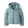thumbnail image 1 of The Children's Place Girls Hooded Zip-Up Puffer Jacket, Sizes XS-XXL, 1 of 3