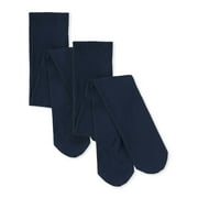 The Children's Place Girls Layering Microfiber Tights, 2-Pack, Sizes 4-16