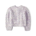thumbnail image 1 of The Children's Place Girls Long Sleeve Cable Knit Cropped Rainbow Sweater, Sizes XS-XXL, 1 of 3