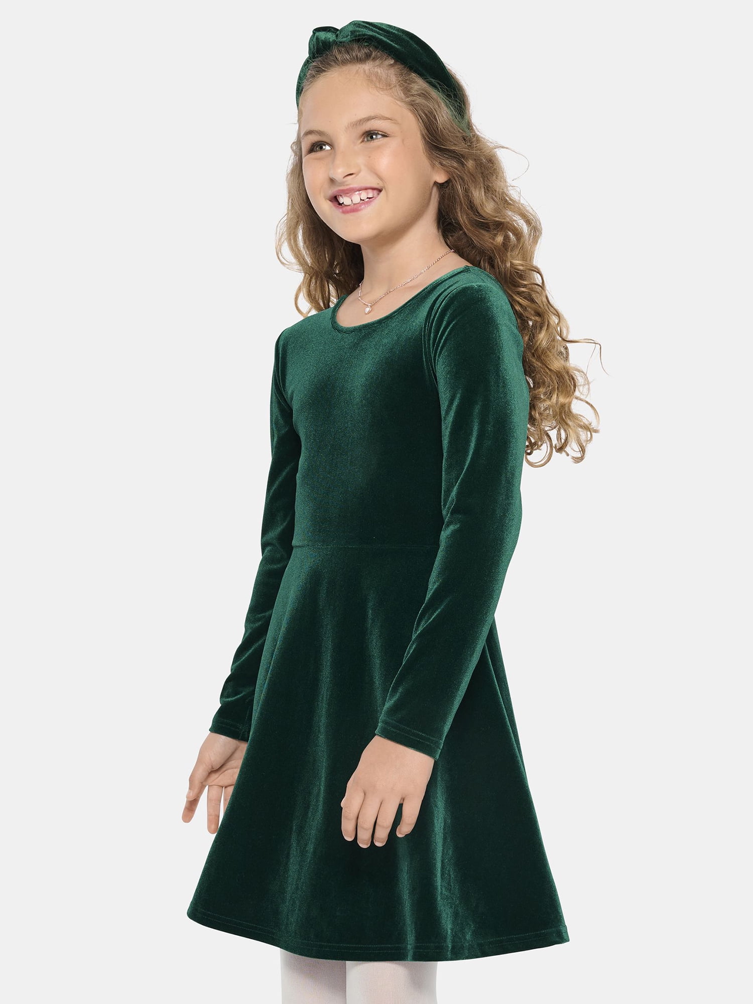 The Children's Place Big & Little Girls Long Sleeve Christmas Velour ...