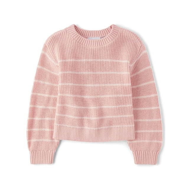 The Children's Place Girls Long Sleeve Crew Neck Pullover Sweater, Sizes XS-XXL