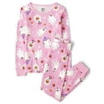 thumbnail image 1 of The Children's Place Girls Long Sleeve Glow-in-the-Dark Ghosts Pajamas, Sizes 4-16, 1 of 4