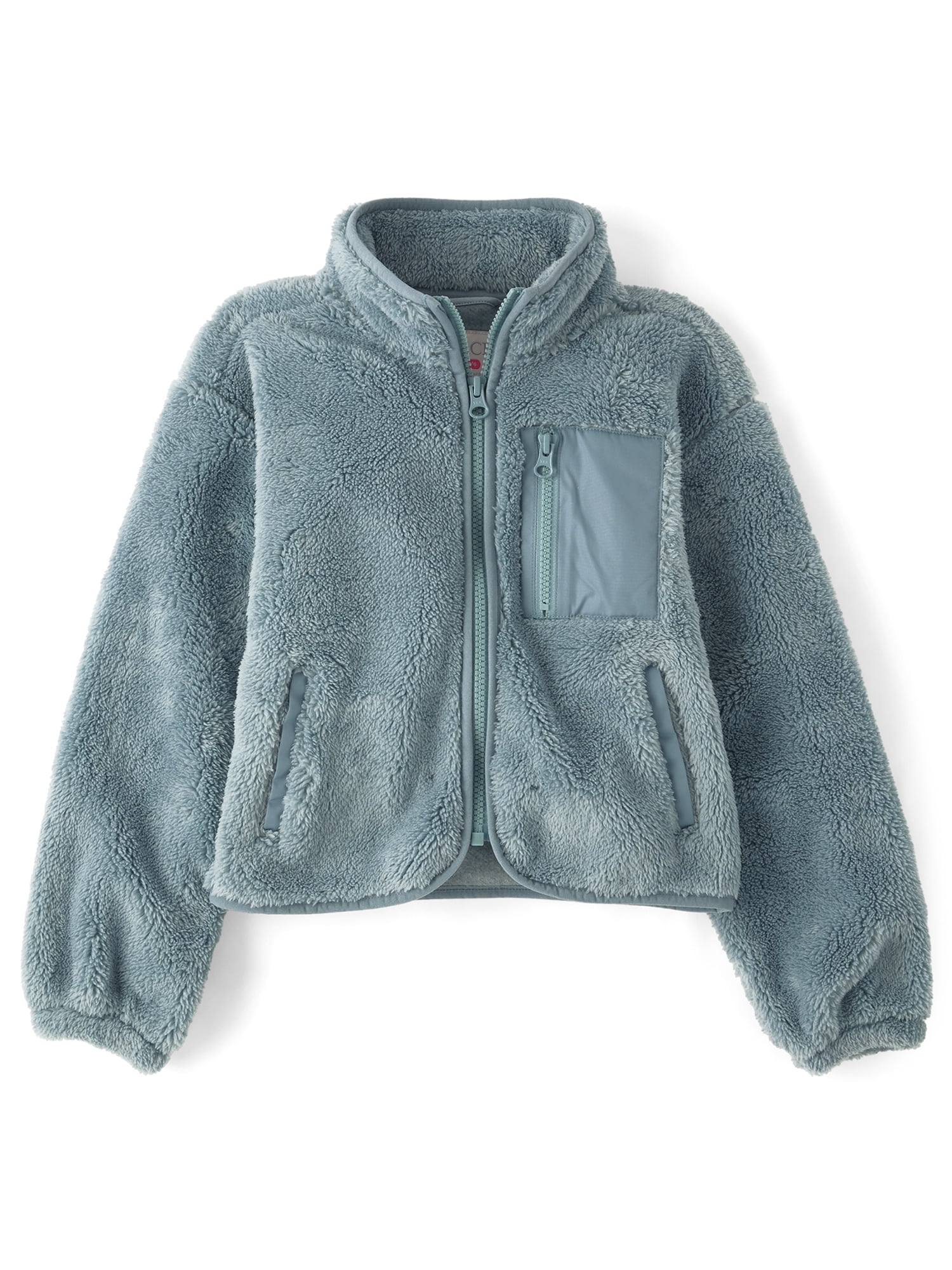 The Children's Place Girls Long Sleeve Heavyweight Sherpa Zip Up Jacket, Sizes XS-XXL
