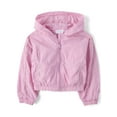 thumbnail image 1 of The Children's Place Girls Long Sleeve Hooded Nylon Windbreaker Jacket, Sizes XS-XXL, 1 of 3